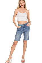 Zenana Distressed Bermuda Shorts DTP-9577