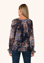 Lurex Floral Button Down Top (REG)