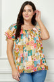 Timeless Pattern Flutter Top (PLUS)