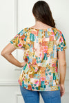 Timeless Pattern Flutter Top (PLUS)