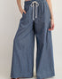 Pinstriped Wide Leg Pants (REG)