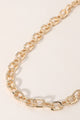 Textured Ring Chain Necklace 18K plated