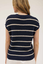 Navy Striped Pullover Sweater (REG)