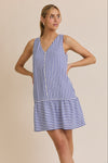 Jamie Striped Button Dress (REG)