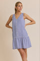 Jamie Striped Button Dress (REG)