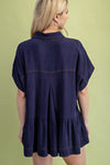 Denim Peplum Top (REG)