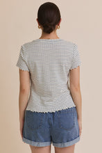 Lulu Striped Button Top (REG/PLUS)