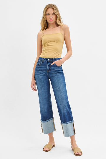 Risen Wide Cuffed Jeans PWC21289