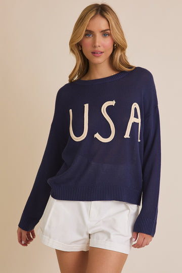 USA Applique Sweater (REG)