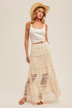Crochet Maxi Skirt in Natural (REG)