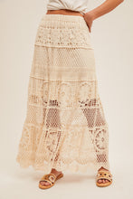 Crochet Maxi Skirt in Natural (REG)