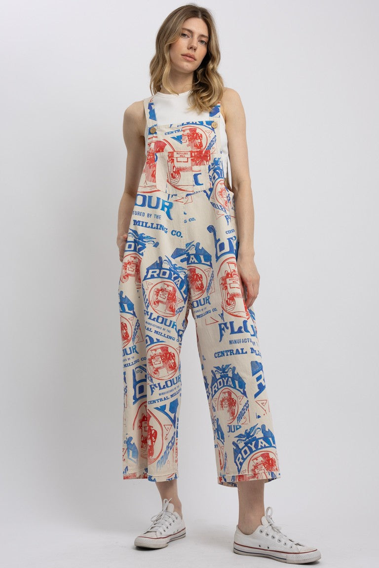 Vintage Flour Print Coveralls (REG)