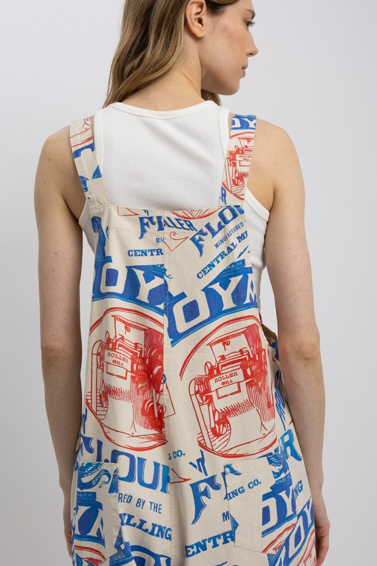 Vintage Flour Print Coveralls (REG)