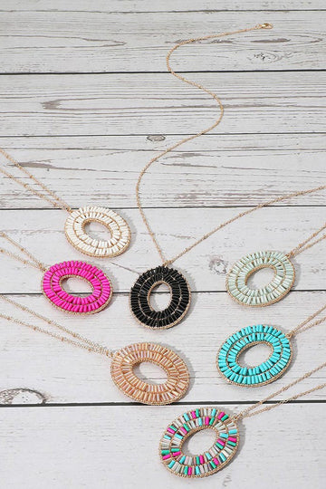 Oval Ring Necklace