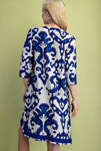 Seize The Day Printed Dress in Cobalt (REG)