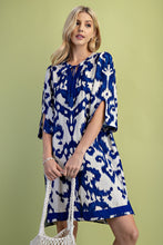 Seize The Day Printed Dress in Cobalt (REG)