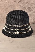 Cherry Straw Bucket Hat
