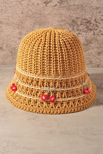 Cherry Straw Bucket Hat