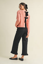 Ruffle Hem Crop Pants in Black (REG)