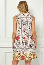 Placement Print Shirt Dress in Yellow (REG)