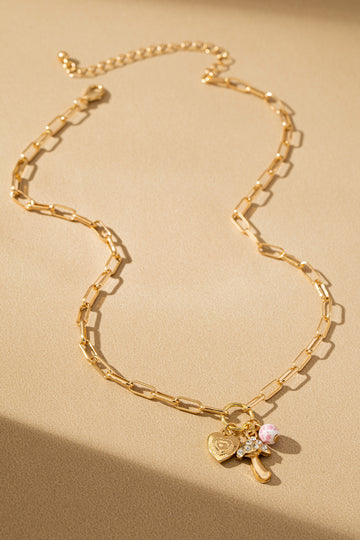 Lucky Charm Mushroom Necklace