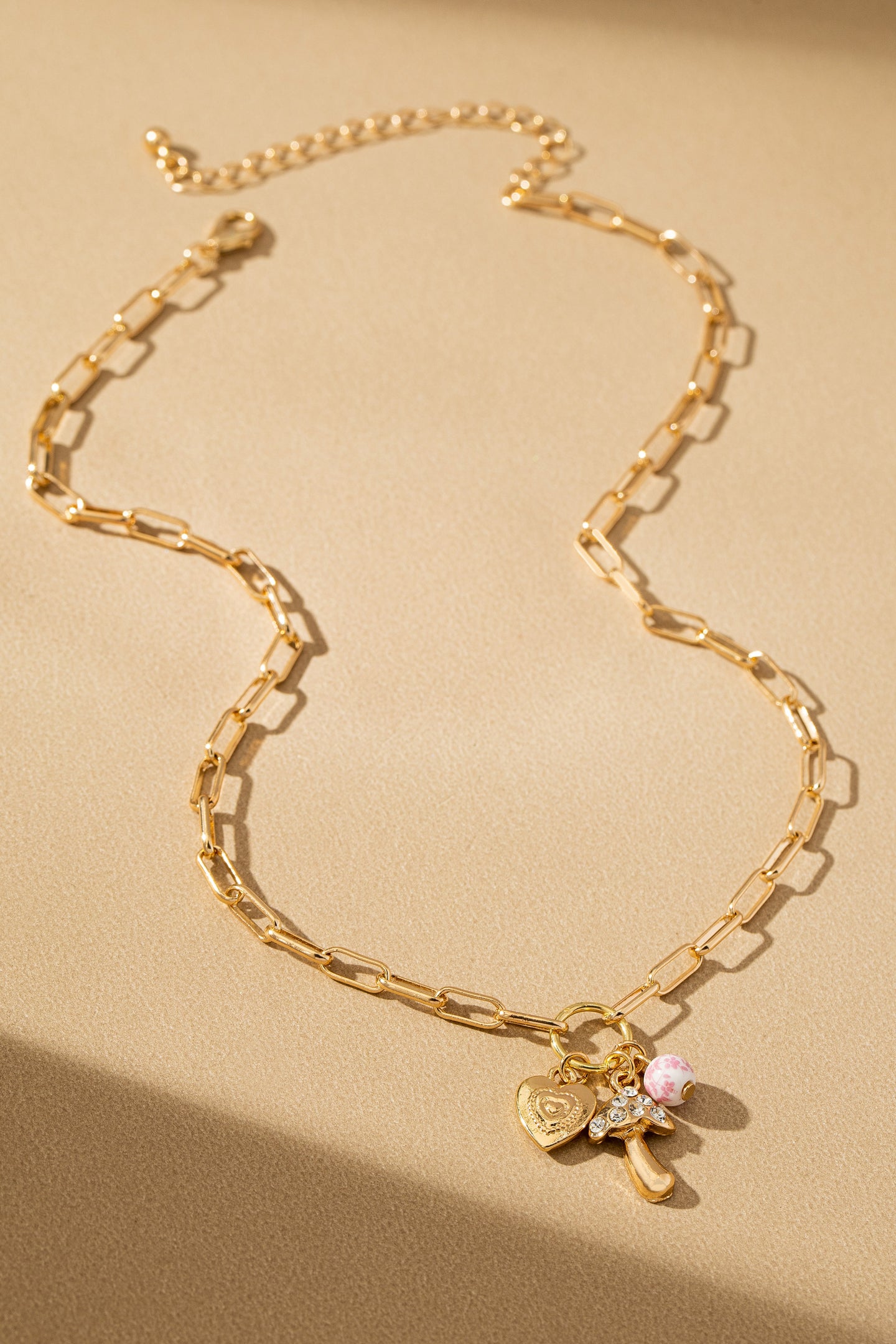 Lucky Charm Mushroom Necklace