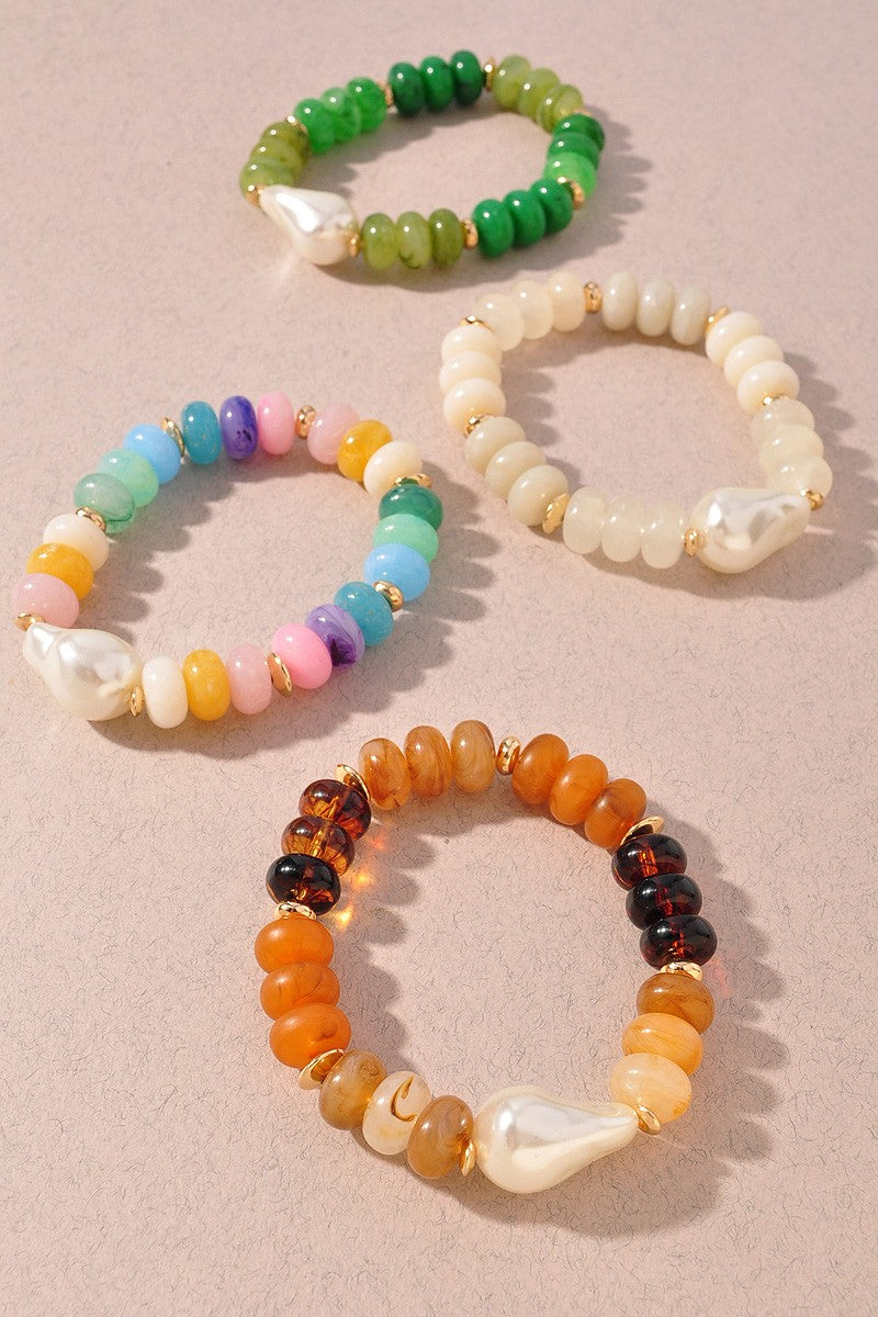 Colorful Pearl Bracelet