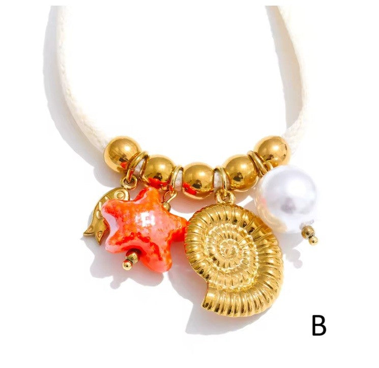 Shoe Lace Charm Necklace