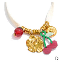 Shoe Lace Charm Necklace