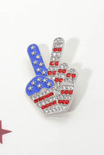 American Peace Hand Brooch