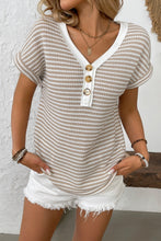 Summer Chic Striped Top in Apricot (REG/PLUS)