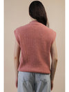 Soft Knit Sweater Vest in Blush (REG)