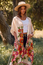 Floral Border Kimono Duster (REG)