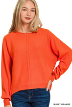 Front Seam Sweater in Burnt Orange (REG)