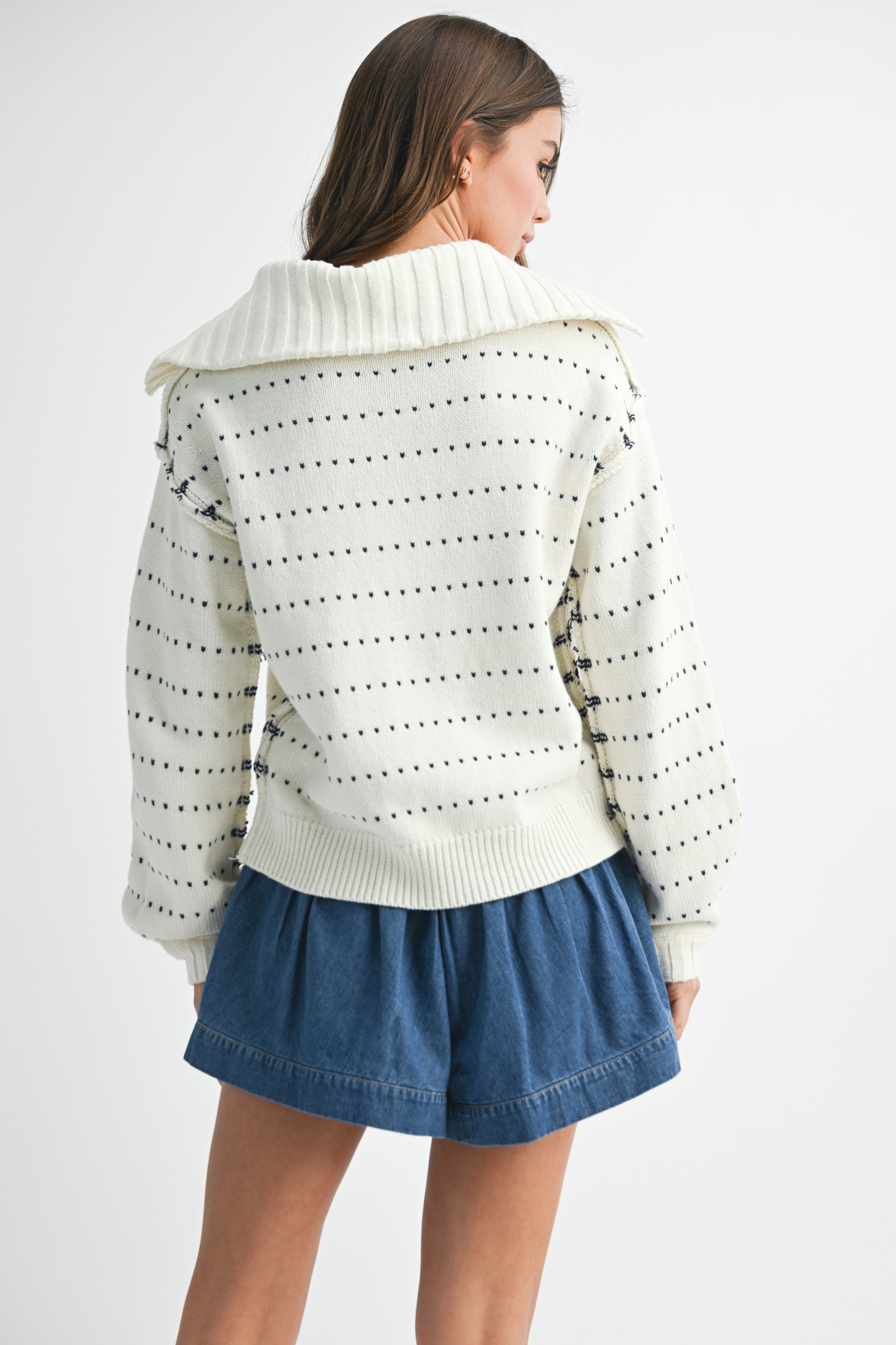 Cozy Dot Pullover Top (REG)