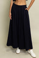 Neoprene Wide Leg Pants in Navy (REG)