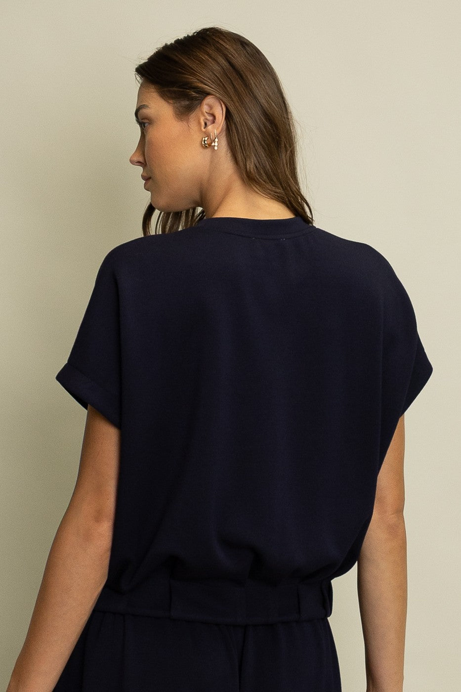 Neoprene Top in Navy (REG)