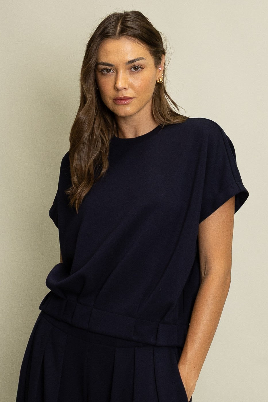 Neoprene Top in Navy (REG)