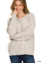 Exposed Seam Sweater in Bone (REG)