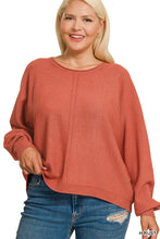Front Seam Sweater in Rust (REG/PLUS)