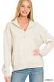 Half Zip Fleece Top in H Vanilla (REG)
