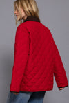 Quilted Work Jacket in Red (REG)