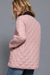 Quilted Work Jacket in Pink (REG)