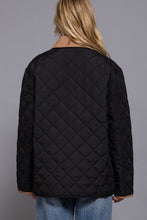 Quilted Work Jacket in Black (REG)