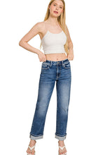 Zenana Cuffed Straight Jeans DTP-9592 (REG)