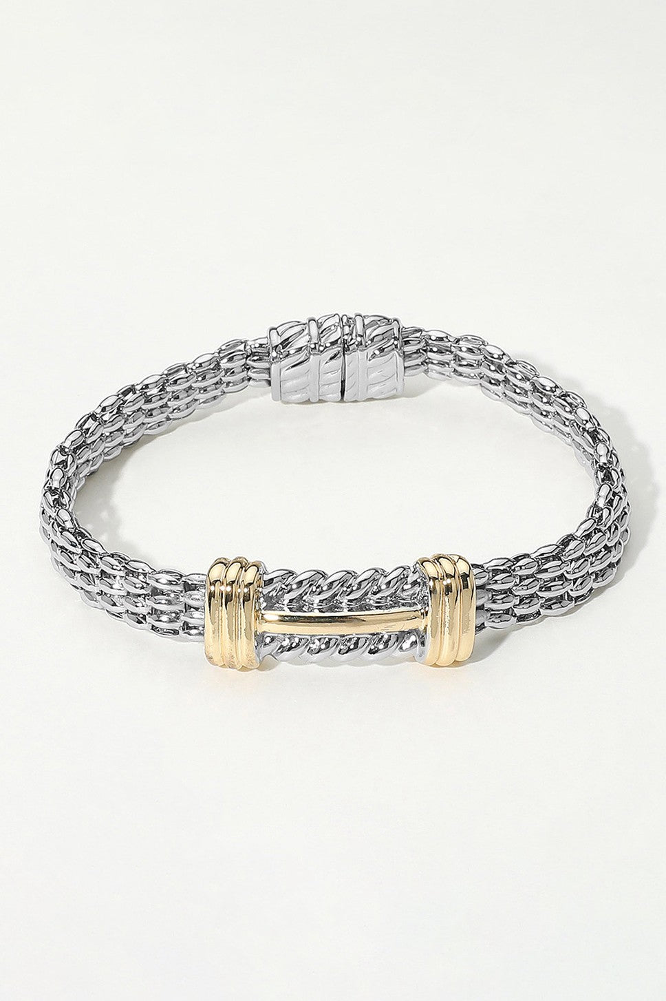 14K Woven Chain Magnetic Bracelet
