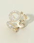CZ Stone Paved Open Ring