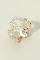 CZ Stone Paved Open Ring