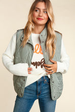 Sage Quilted Puffer Vest (PLUS)