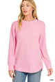 Raised Rib Top in Pink (REG)